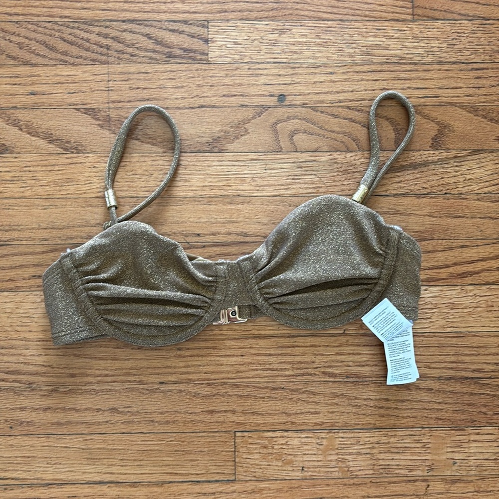 Hunkemoller glittery bikini top